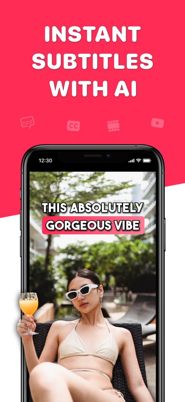 Instant subtitles with AI