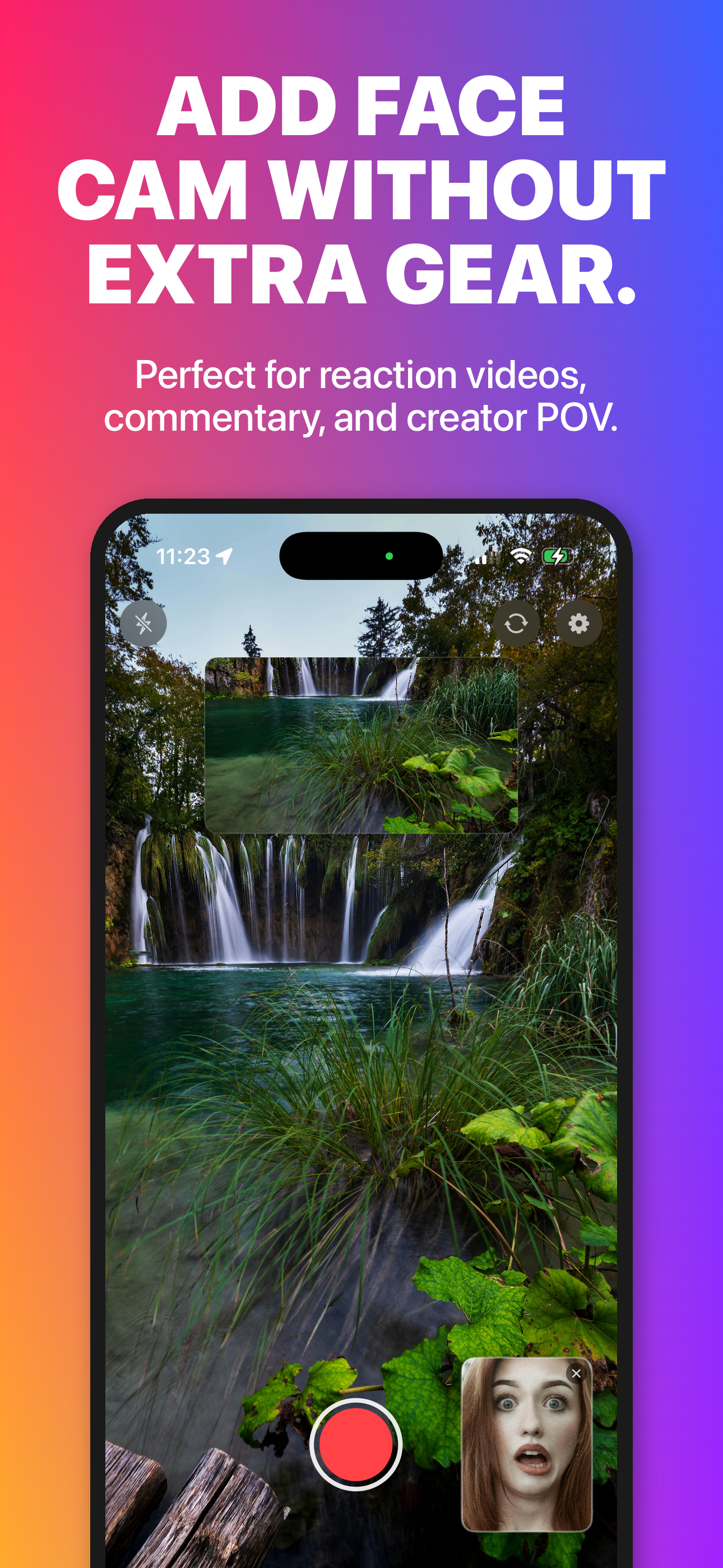 Face cam - reactions and commentary